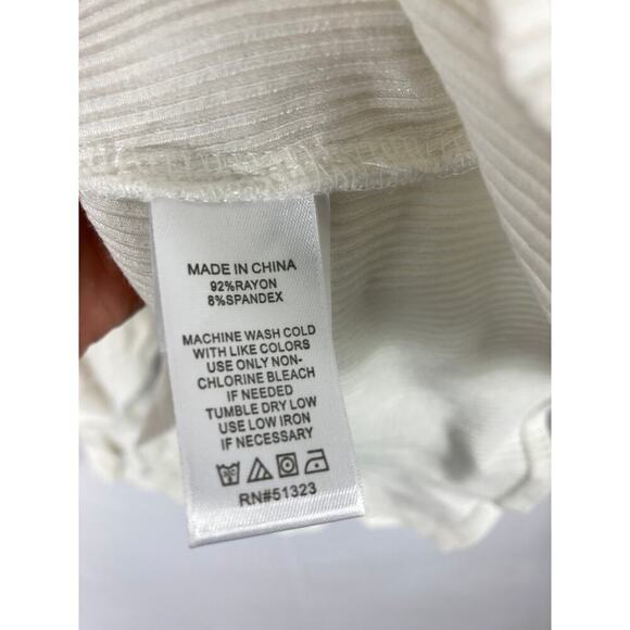 1.State Revolve Ruffle Sleeve Rib Knit Mock Neck size medium - Picture 4 of 6